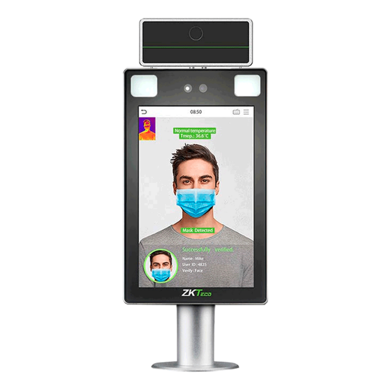 セキュリティ・セーフティ TAKE Proface X [TI/CH] con soporte para torniquete de ZKTeco