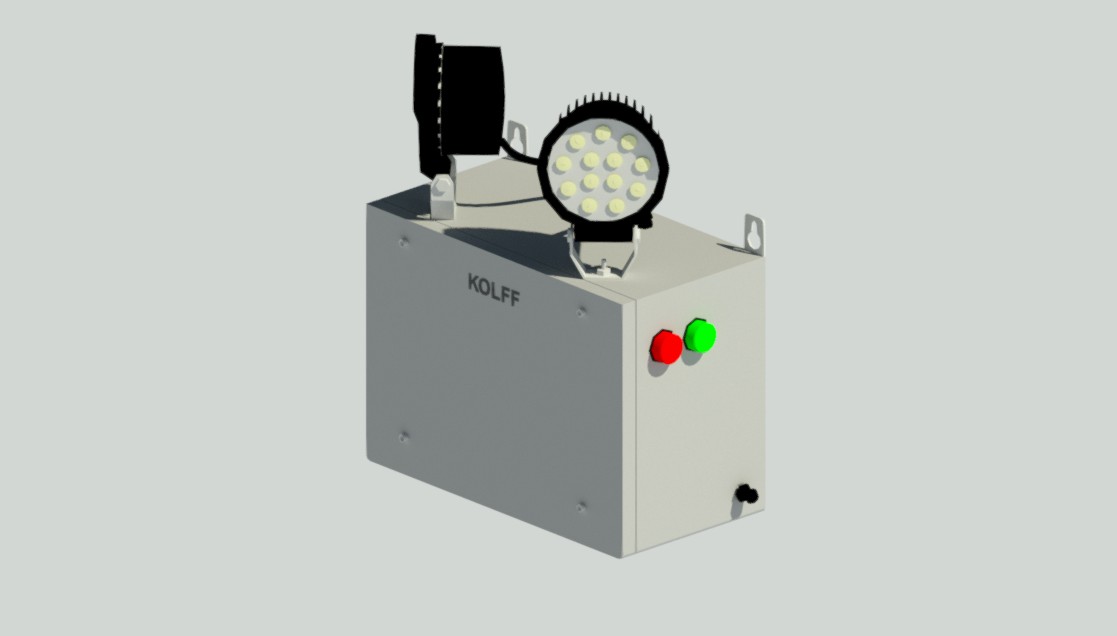 Luminaria De Emergencia Kolff KC 2000 INOX LED
